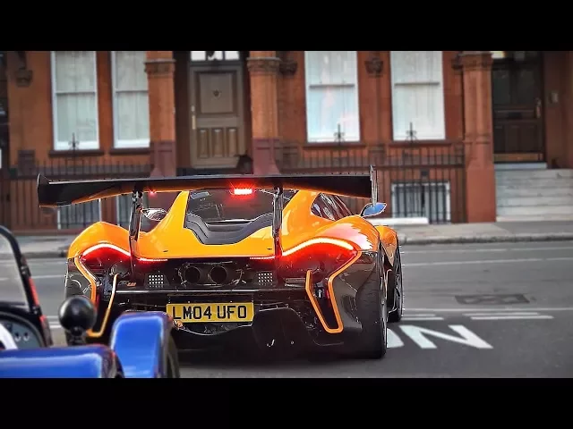 mclaren p1 lm start up,combos and chase in london!